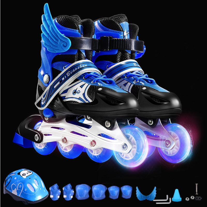 Blue slipper + protection + helmet + gift pack